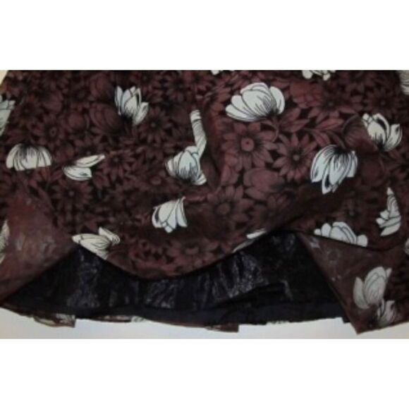 Frock by Tracy Reese Size 4 brown Silk Floral Dress - Picture 2 of 3